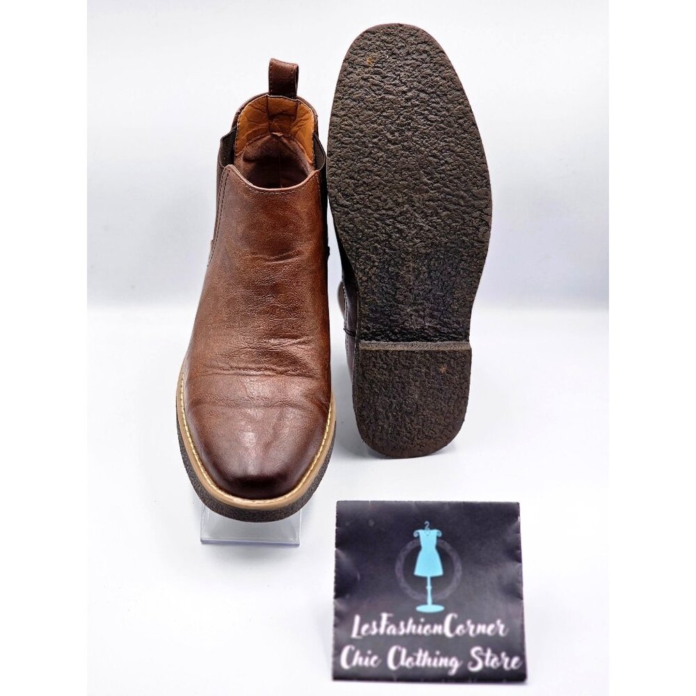 Deer Stags Men's Brown Vegan Leather Rockland Chelsea Boots Size 8M 2163 - Picture 4 of 16